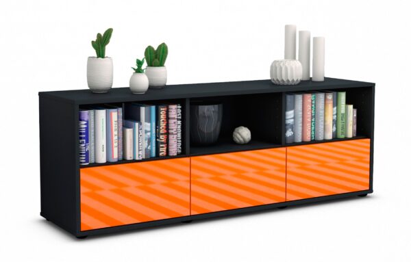 Lowboard Amalia, Orange (136x49x35cm)