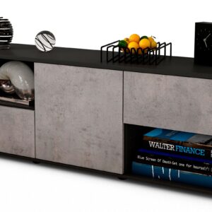 Lowboard Ambra, Beton (136x49x35cm)