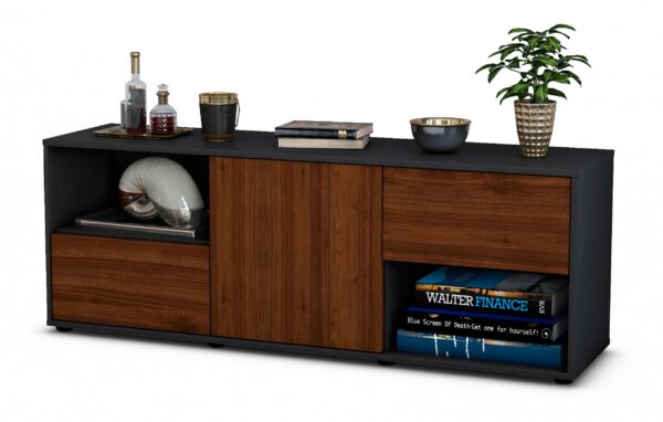 Lowboard Ambra, Walnuss (136x49x35cm)
