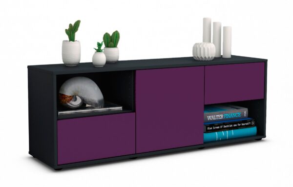 Lowboard Ambra, Lila (136x49x35cm)