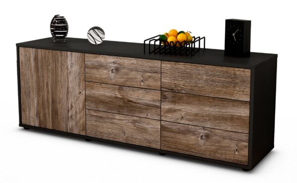 Lowboard Amedea, Treibholz (136x49x35cm)