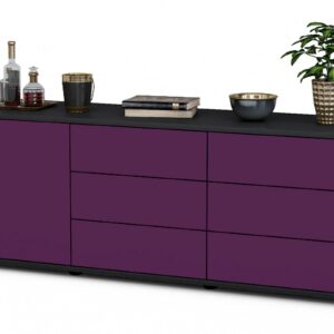 Lowboard Amedea, Lila (136x49x35cm)
