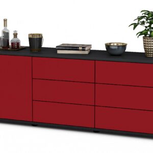Lowboard Amedea, Bordeaux (136x49x35cm)