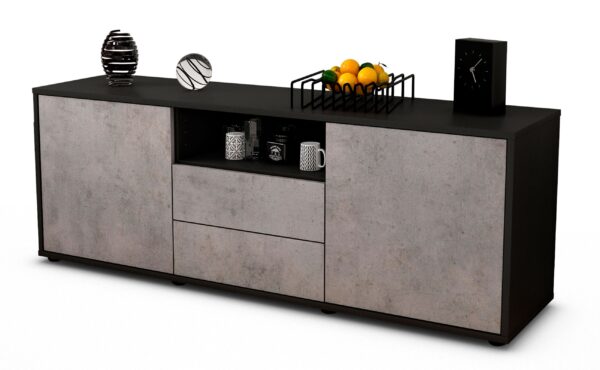 Lowboard Ameriga, Beton (136x49x35cm)
