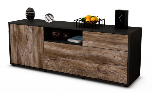 Lowboard Amila, Treibholz (136x49x35cm)