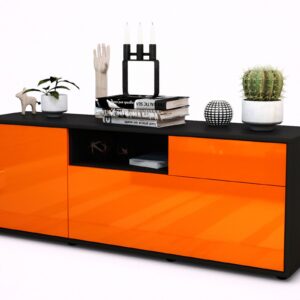 Lowboard Amila, Orange (136x49x35cm)