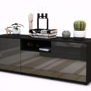 Lowboard Amila, Grau (136x49x35cm)