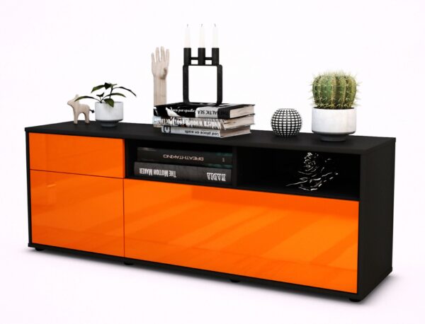 Lowboard Amisa, Orange (136x49x35cm)