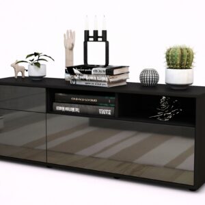 Lowboard Amisa, Grau (136x49x35cm)
