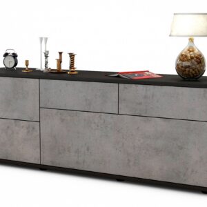 Lowboard Anais, Beton (136x49x35cm)
