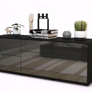 Lowboard Anais, Grau (136x49x35cm)