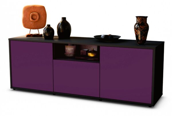 Lowboard Andreana, Lila (136x49x35cm)