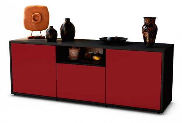 Lowboard Andreana, Bordeaux (136x49x35cm)