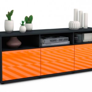 Lowboard Andrina, Orange (136x49x35cm)
