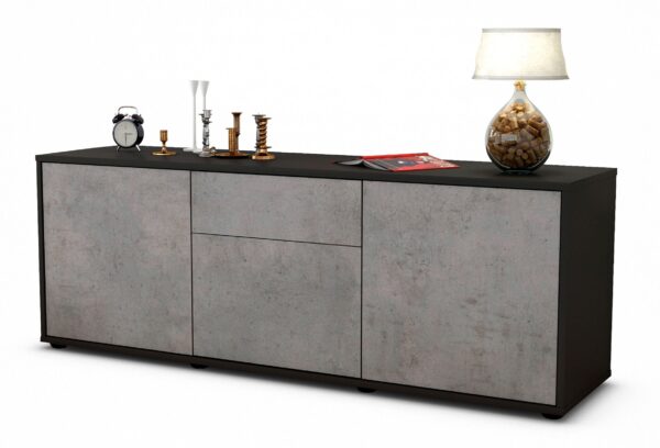 Lowboard Anella, Beton (136x49x35cm)
