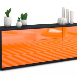 Lowboard Anella, Orange (136x49x35cm)