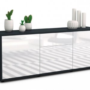 Lowboard Anella, Weiß (136x49x35cm)