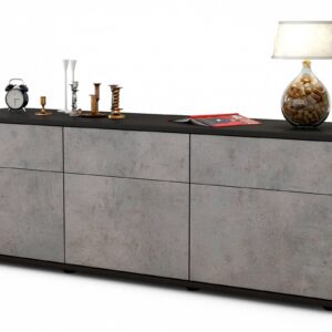 Lowboard Angela, Beton (136x49x35cm)