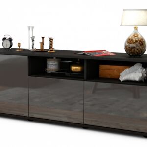 Lowboard Angelina, Grau (136x49x35cm)