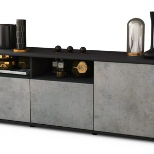 Lowboard Anina, Beton (136x49x35cm)