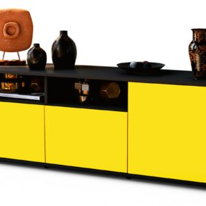 Lowboard Anina, Gelb (136x49x35cm)