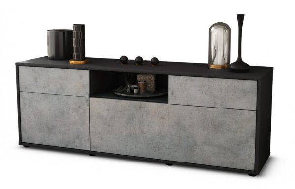 Lowboard Anita, Beton (136x49x35cm)