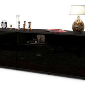 Lowboard Anita, Schwarz (136x49x35cm)