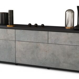 Lowboard Anjelika, Beton (136x49x35cm)