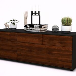 Lowboard Anjelika, Walnuss (136x49x35cm)