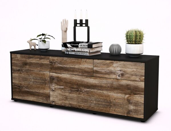 Lowboard Anjelika, Treibholz (136x49x35cm)