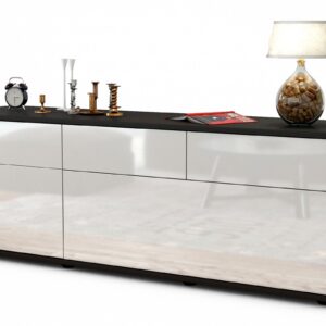 Lowboard Anjelika, Weiß (136x49x35cm)
