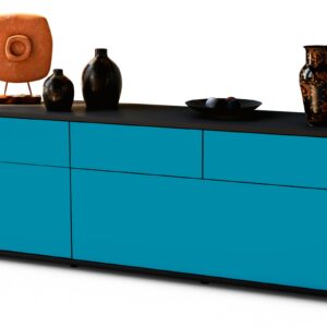 Lowboard Anjelika, Türkis (136x49x35cm)
