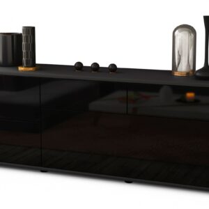 Lowboard Anna, Schwarz (136x49x35cm)