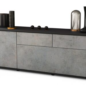 Lowboard Annabell, Beton (136x49x35cm)