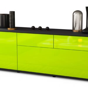 Lowboard Annabell, Grün (136x49x35cm)