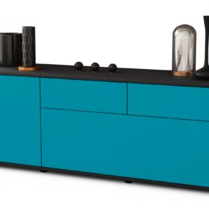 Lowboard Annabell, Türkis (136x49x35cm)