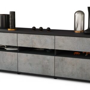 Lowboard Annalena, Beton (136x49x35cm)