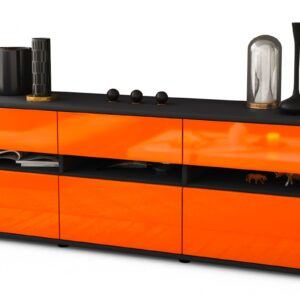 Lowboard Annalena, Orange (136x49x35cm)