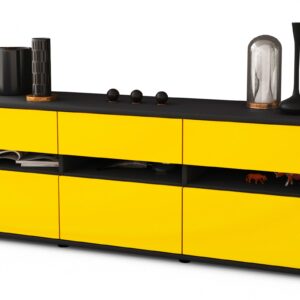 Lowboard Annalena, Gelb (136x49x35cm)