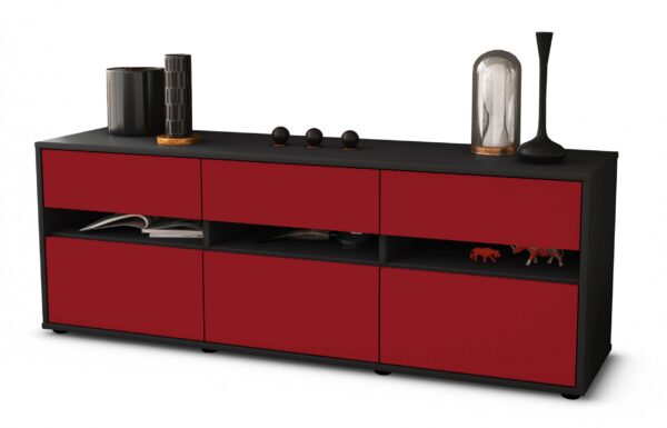 Lowboard Annalena, Bordeaux (136x49x35cm)