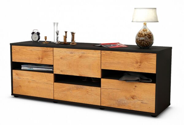 Lowboard Annalisa, Eiche (136x49x35cm)