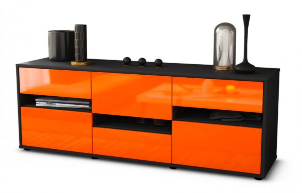 Lowboard Annalisa, Orange (136x49x35cm)