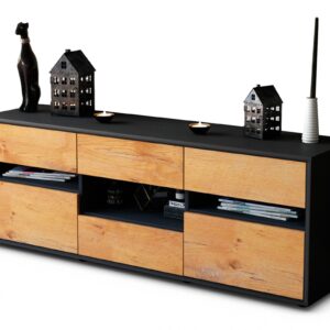 Lowboard Annamaria, Eiche (136x49x35cm)