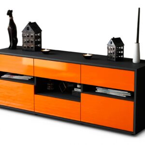 Lowboard Annamaria, Orange (136x49x35cm)