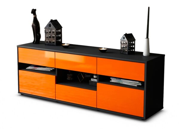 Lowboard Annamaria, Orange (136x49x35cm)