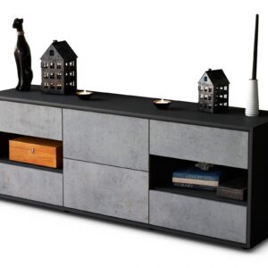 Lowboard Anni, Beton (136x49x35cm)