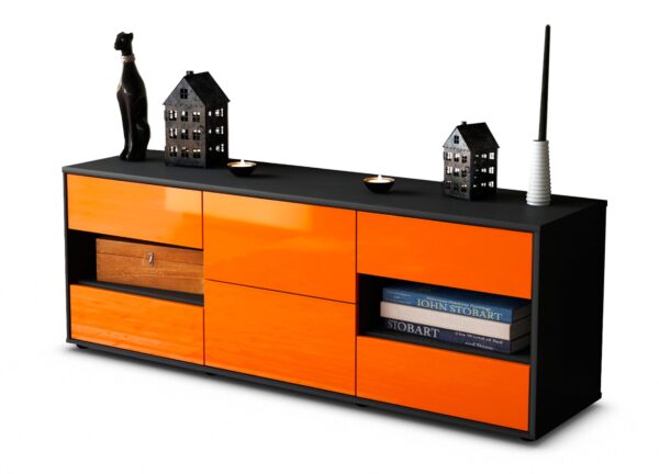 Lowboard Anni, Orange (136x49x35cm)