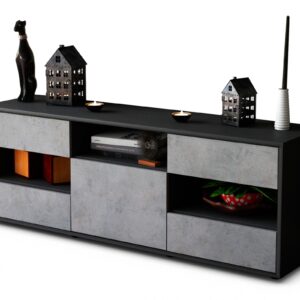Lowboard Annina, Beton (136x49x35cm)