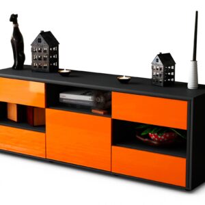 Lowboard Annina, Orange (136x49x35cm)