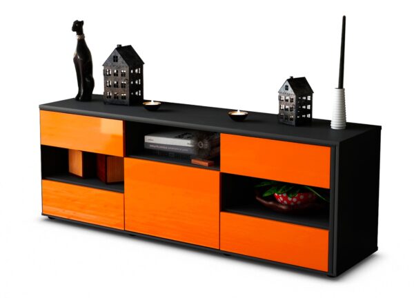 Lowboard Annina, Orange (136x49x35cm)